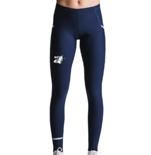 Fusion Hot Long Løbetights Unisex Night Blue
